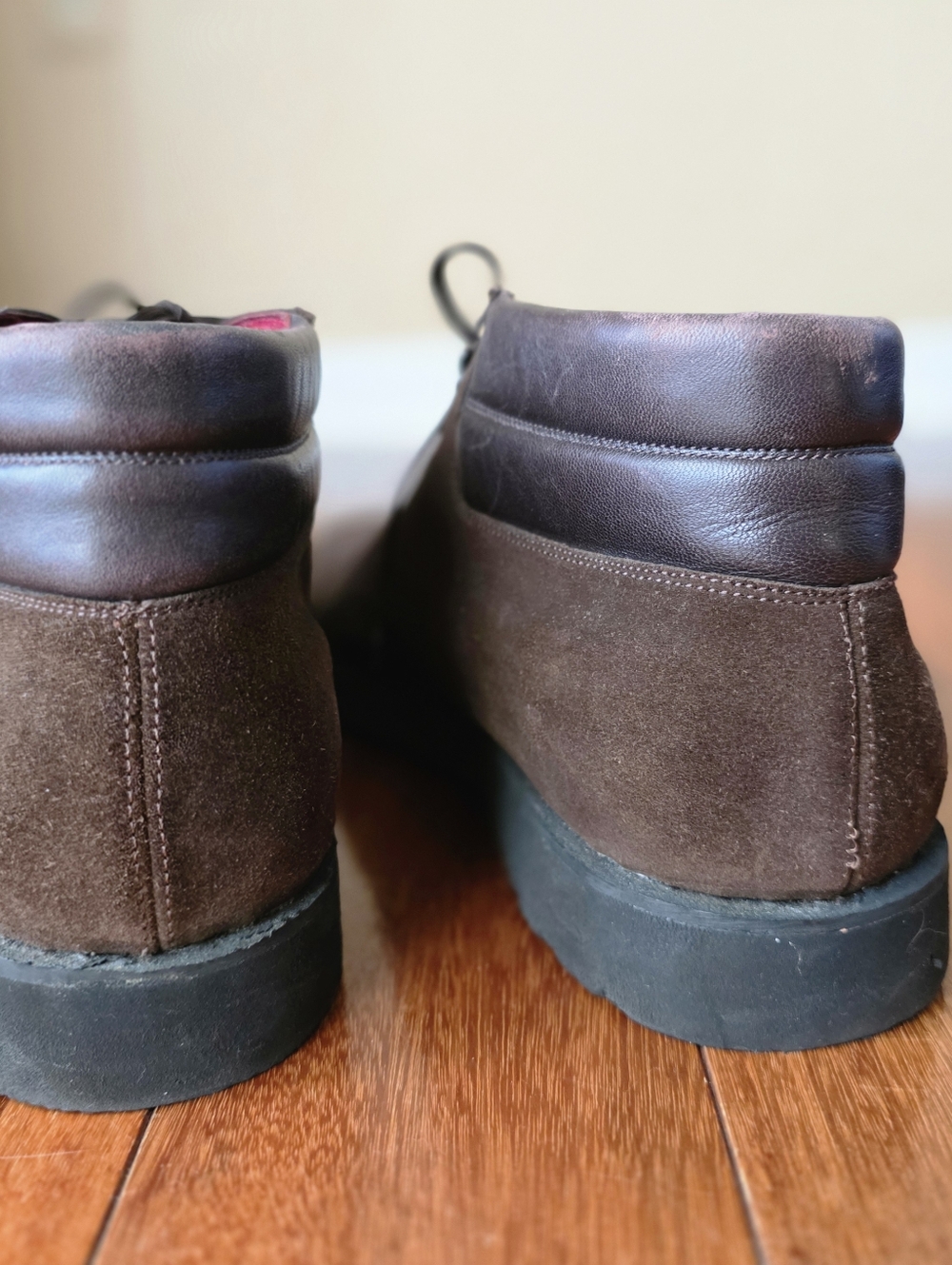Salvatore Ferragamo Brown Leather Suede Lug Sole Boots Men’s 11.5‎ Old Money - Picture 5 of 10